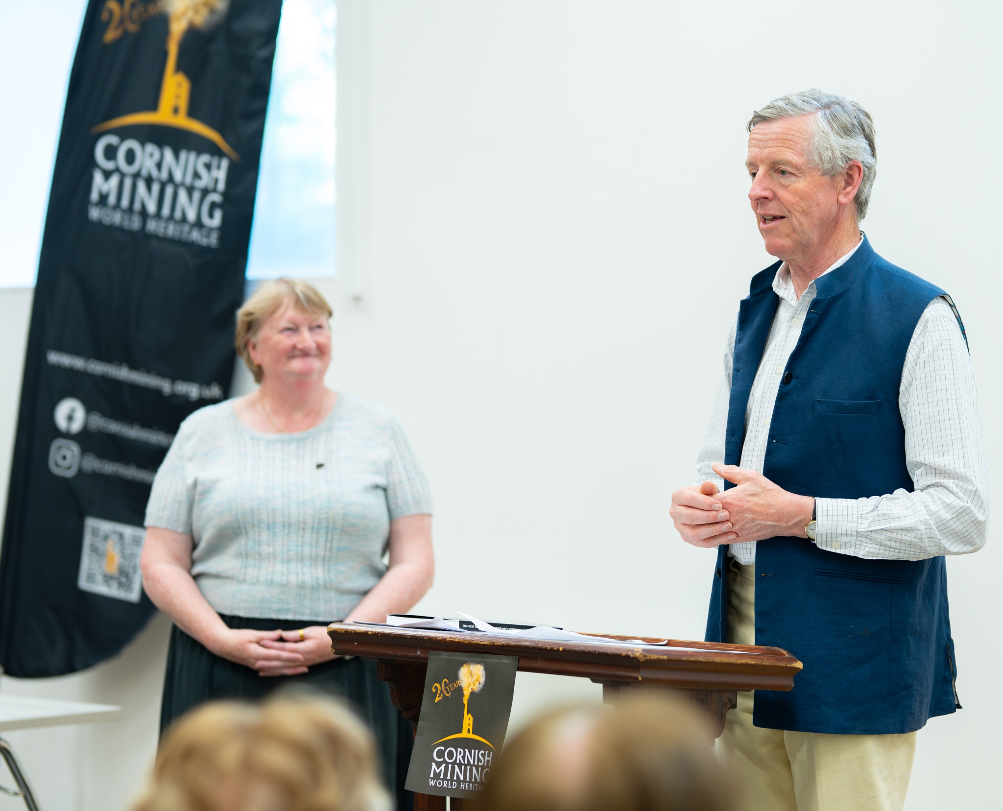 Cllr Caroline Mott introduces Colonel Sir Edward Bolitho KCVO OBE, His Majesty’s Lord-Lieutenant for Cornwall